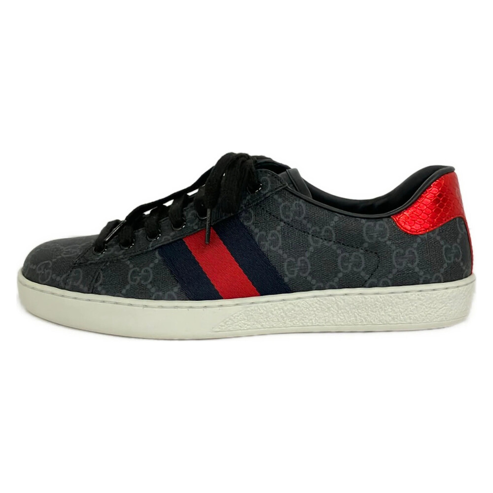Gucci Ace Gg Supreme Dark Gray Black #350702G60B